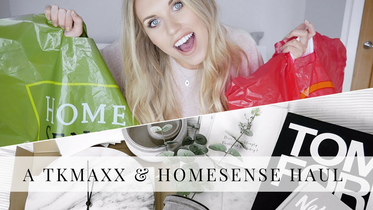 A HUGE T K MAXX & HOMESENSE VLOG AND HOME HAUL | Freya Farrington