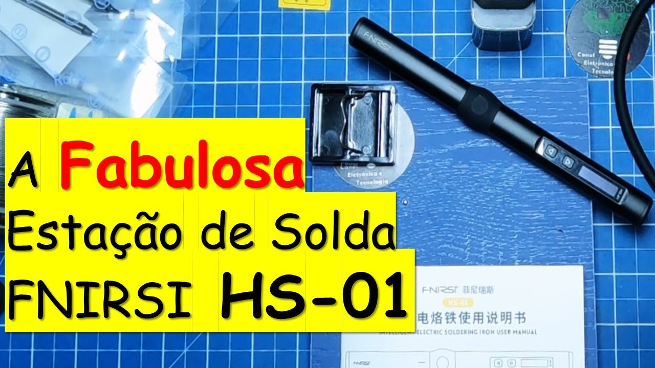 Estação de solda inteligente que você vai querer conhecer e ter na bancada FNIRSI HS-01 até 65W