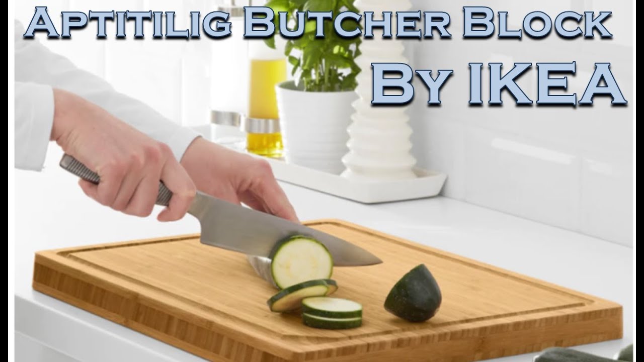 The Aptitlig Bamboo Butcher Block by IKEA (cutting board)