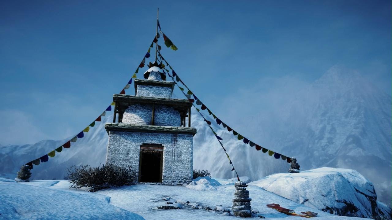 Tibetan Prayer Flag Shrine - Kyrati Himalayas 🏔️🚩🚩🚩