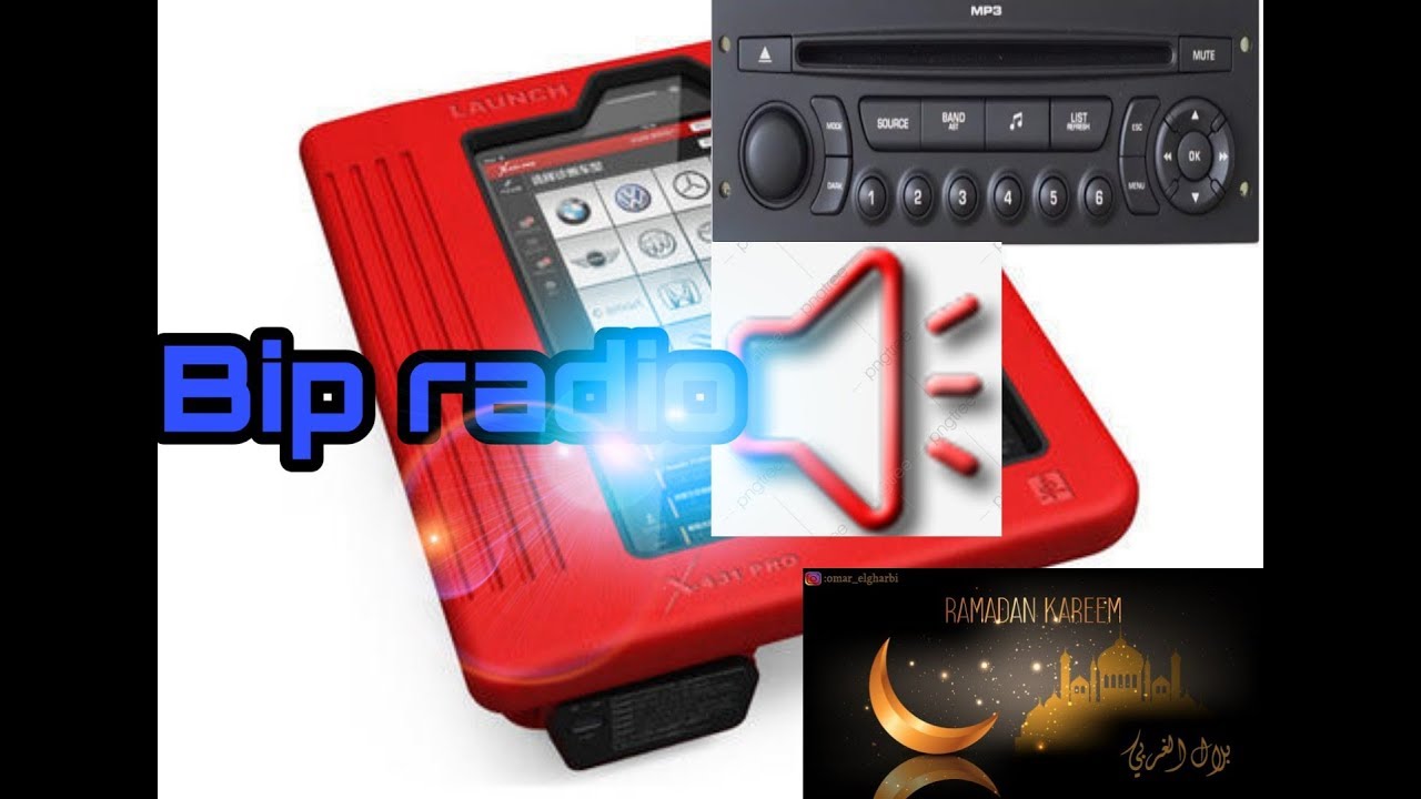 Tèlecodage  poste radio c4  2008 avec outil launch