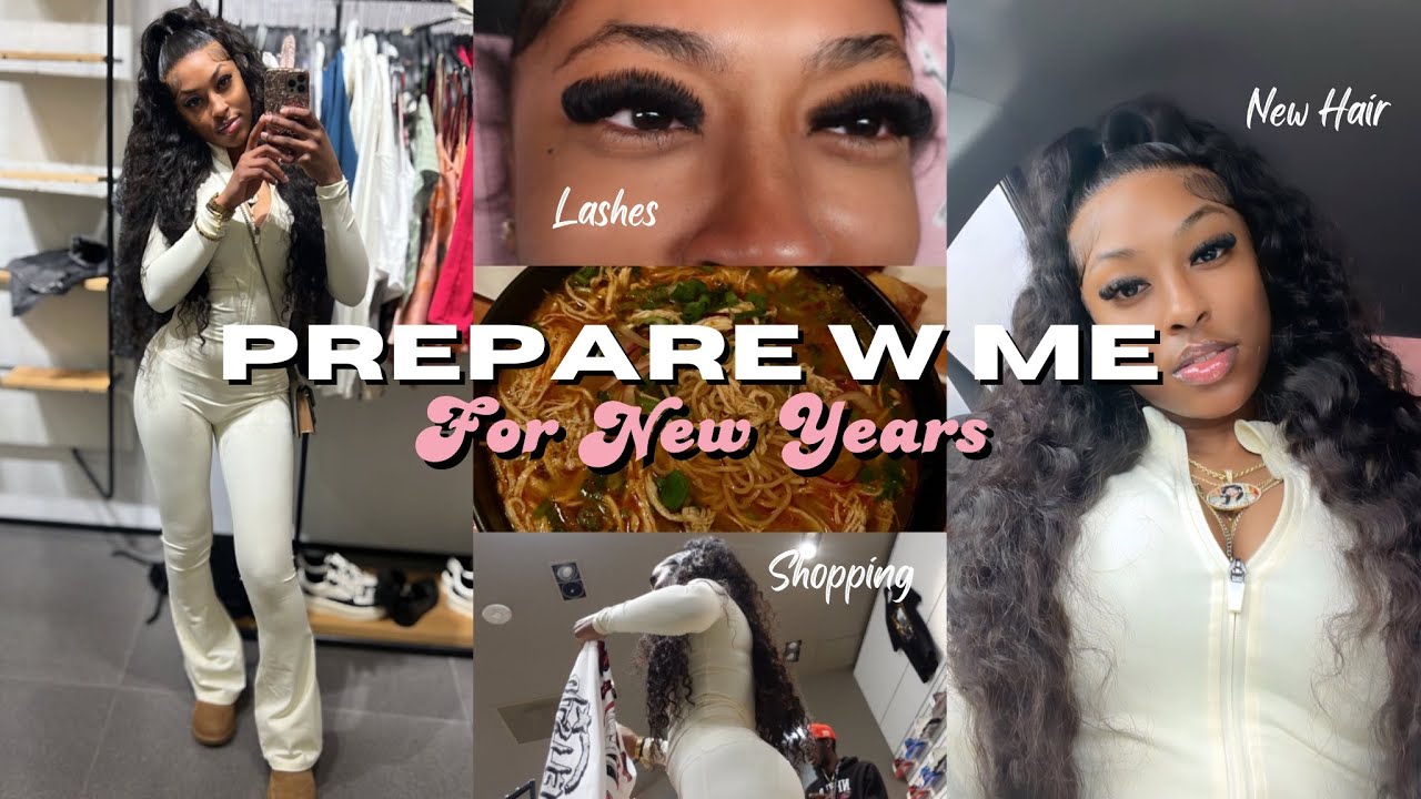 Maintenance Vlog | last minute new year prep ! hair, lashes, shopping, etc.