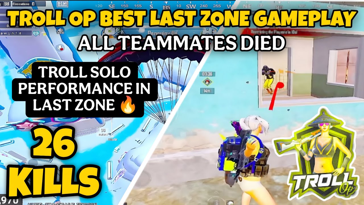 TROLL OP BEST LAST ZONE GAMEPLAY 🥶 TROLL OP 26 KILLS GAMEPLAY 🥵 | TROLL OP #trollop #madan