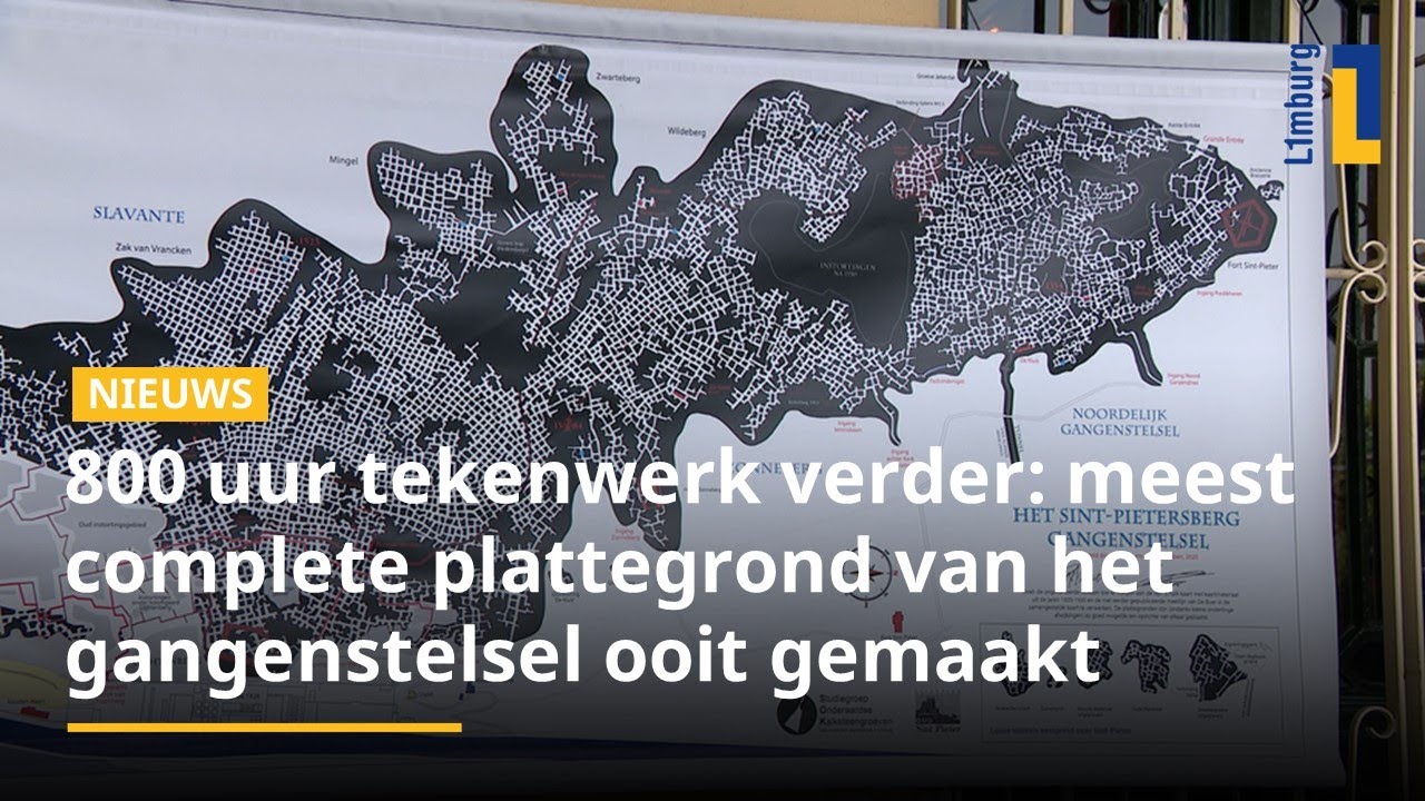 Plattegrond Sint-Pietersberg onthuld: netwerk van honderden gangetjes