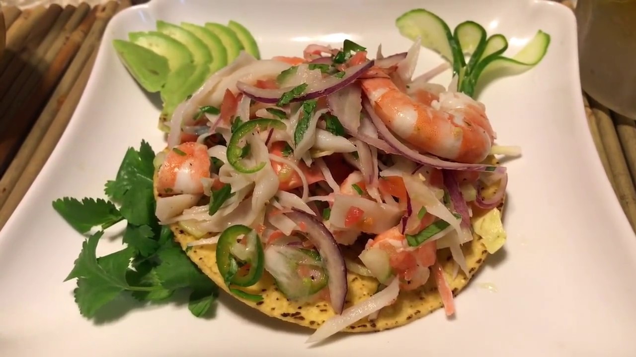 TOSTADA DE CAMARON Y JAIBA, DELICIOSA RECETA!