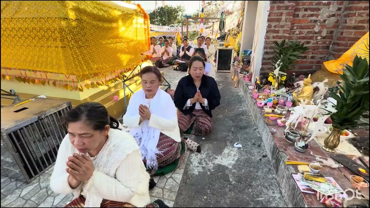 พระสงฆ์ และธรรมนักศึกษา เมืองเชียงตุงไปไหว้พระธาตุจากต่อฮ๊างฮุ่ง น้าก๊องมู เวียงเมืองสาด 18.01.2026