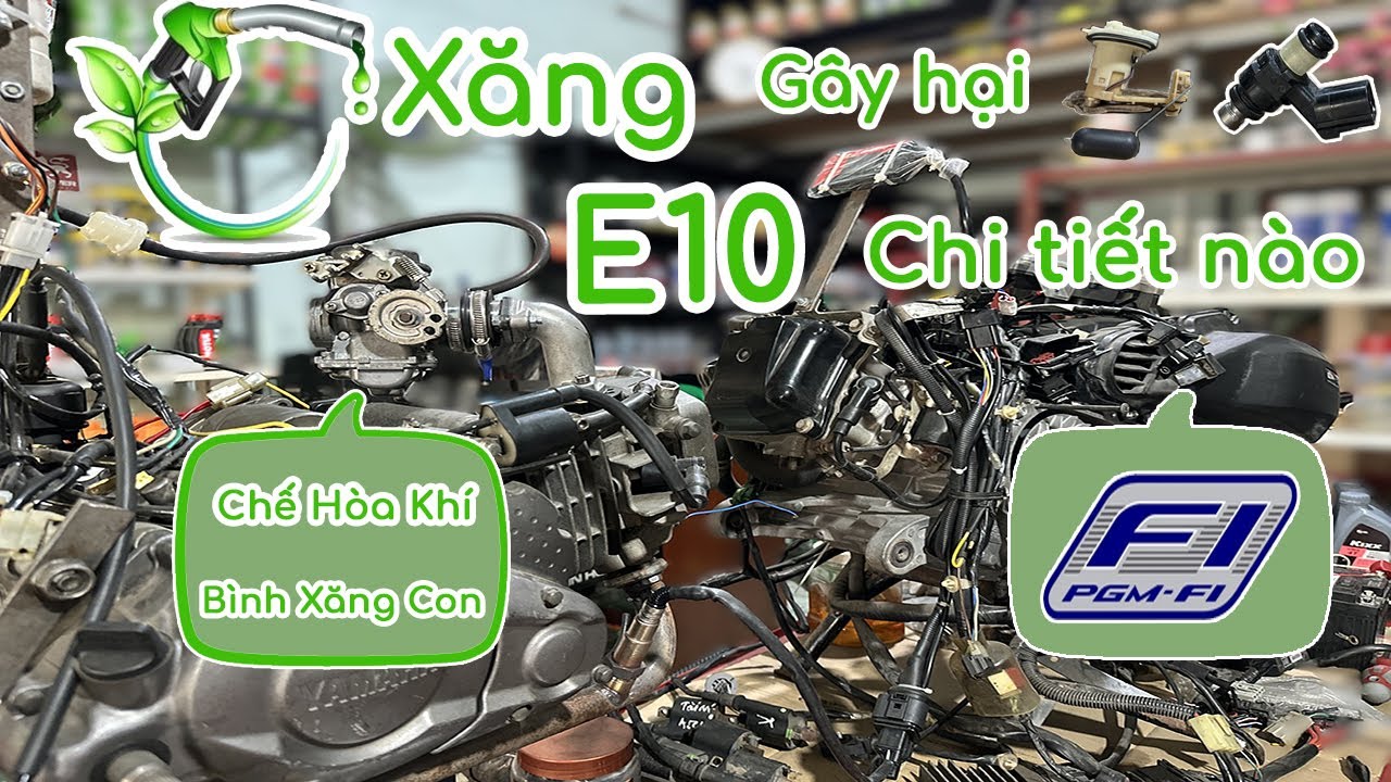 Xăng E10-Gây hại những chi tiết nào ?
