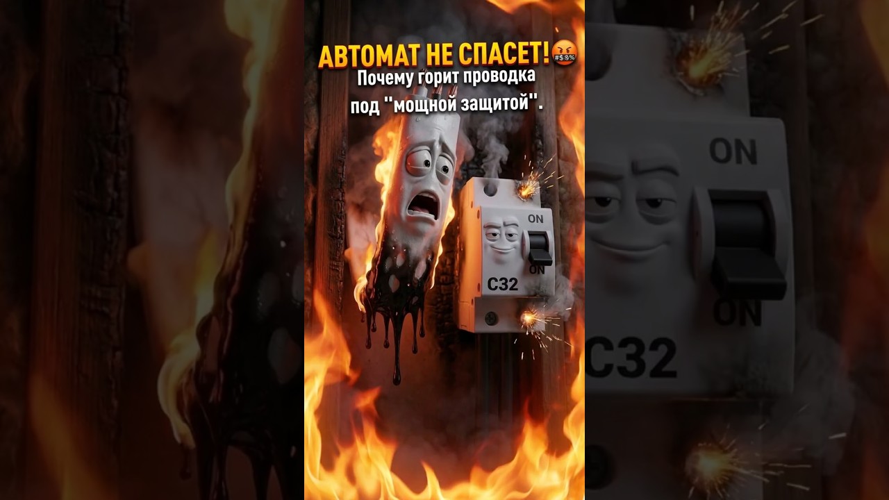 АВТОМАТ НЕ СПАСЕТ! 🤬 Почему горит проводка под 
