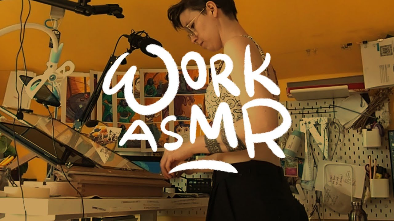 ☀️ WORK ASMR ☀️ Création d'une planche de BD à l'encre (Garantie zéro bruits de bouche)