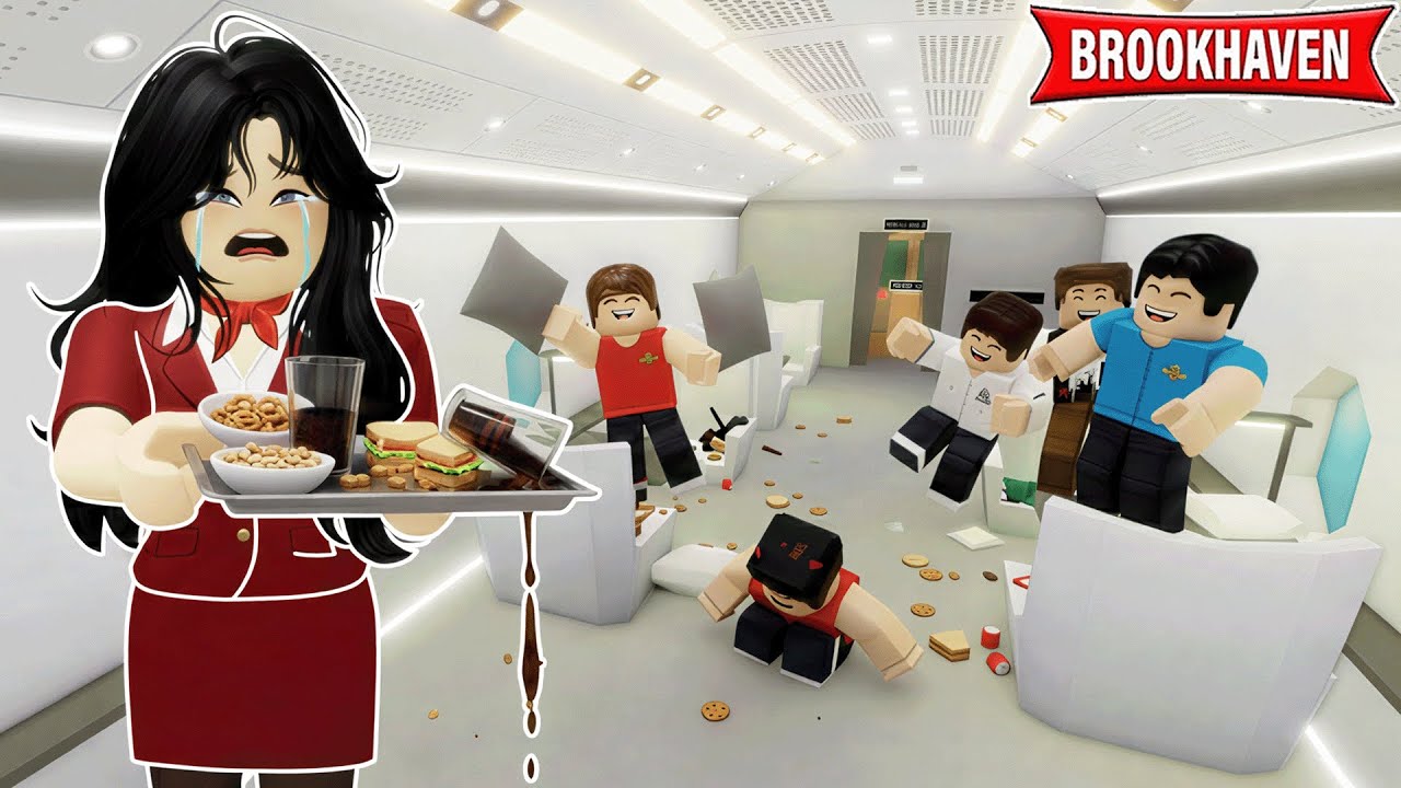 JE SUIS LA PIRE HÔTESSE DE L'AIR DE BROOKHAVEN ROBLOX !