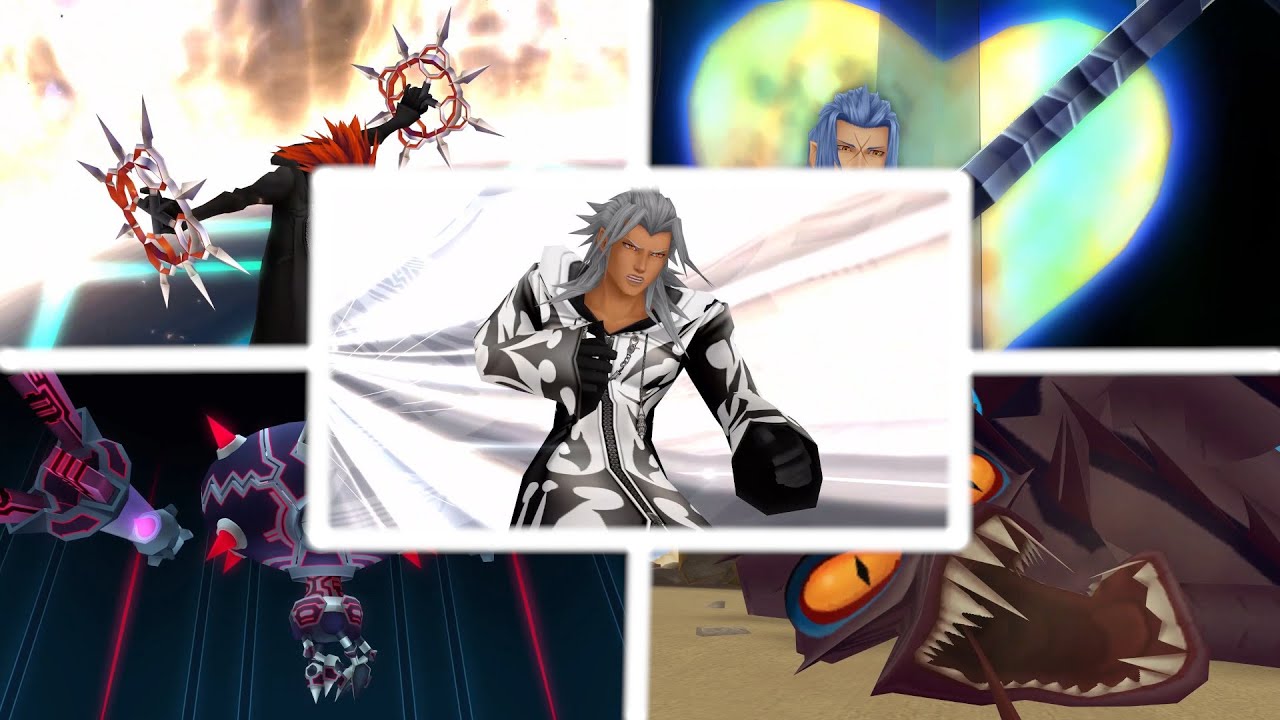 Kingdom Hearts II: Final Mix - All Boss Fights In Order 1080p