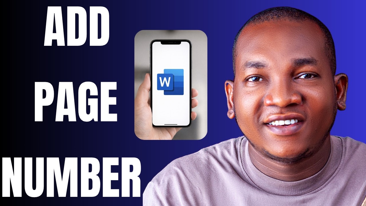 How to Add Page Numbers in Microsoft Word Mobile App