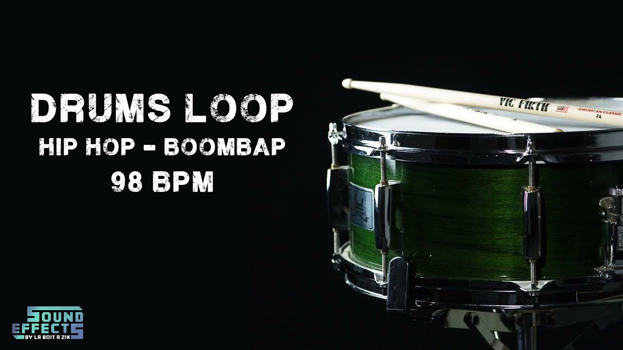 FREE DRUMS LOOP - Hip Hop / Boom Bap - 98 BPM 🥁