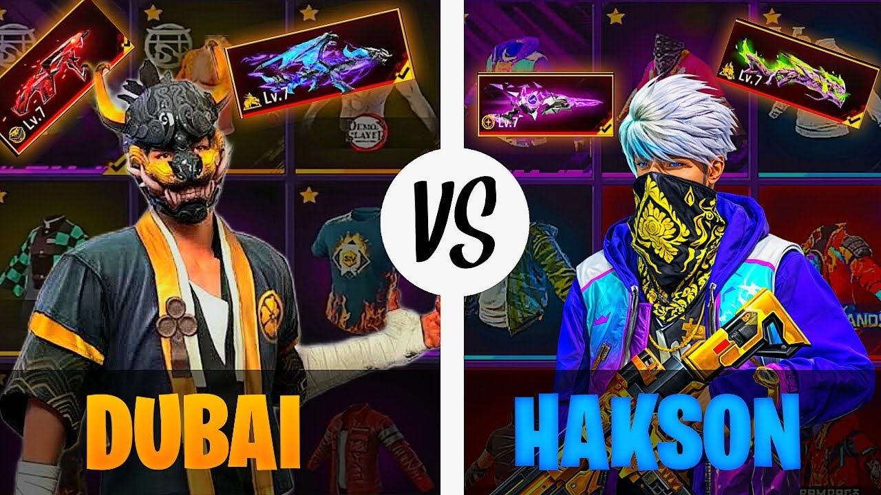 Biggest Collection vs in Free Fire 🔥 Hakson bhai Or Dubai bhai 🤯 -Garena free fire max