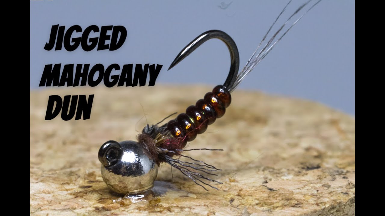 Jigged Mahogany Dun: Secret Fall Mayfly Pattern