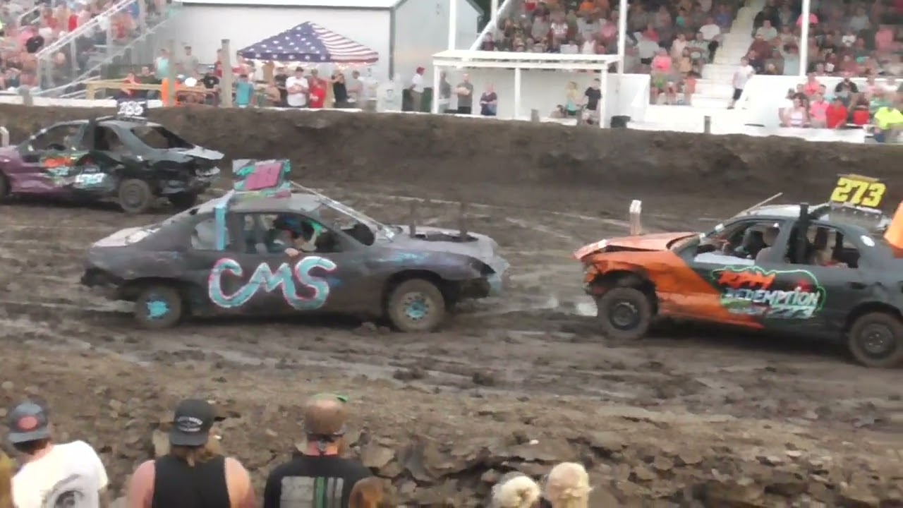 Monona County Fair Demolition Derby 2023: Youth Class