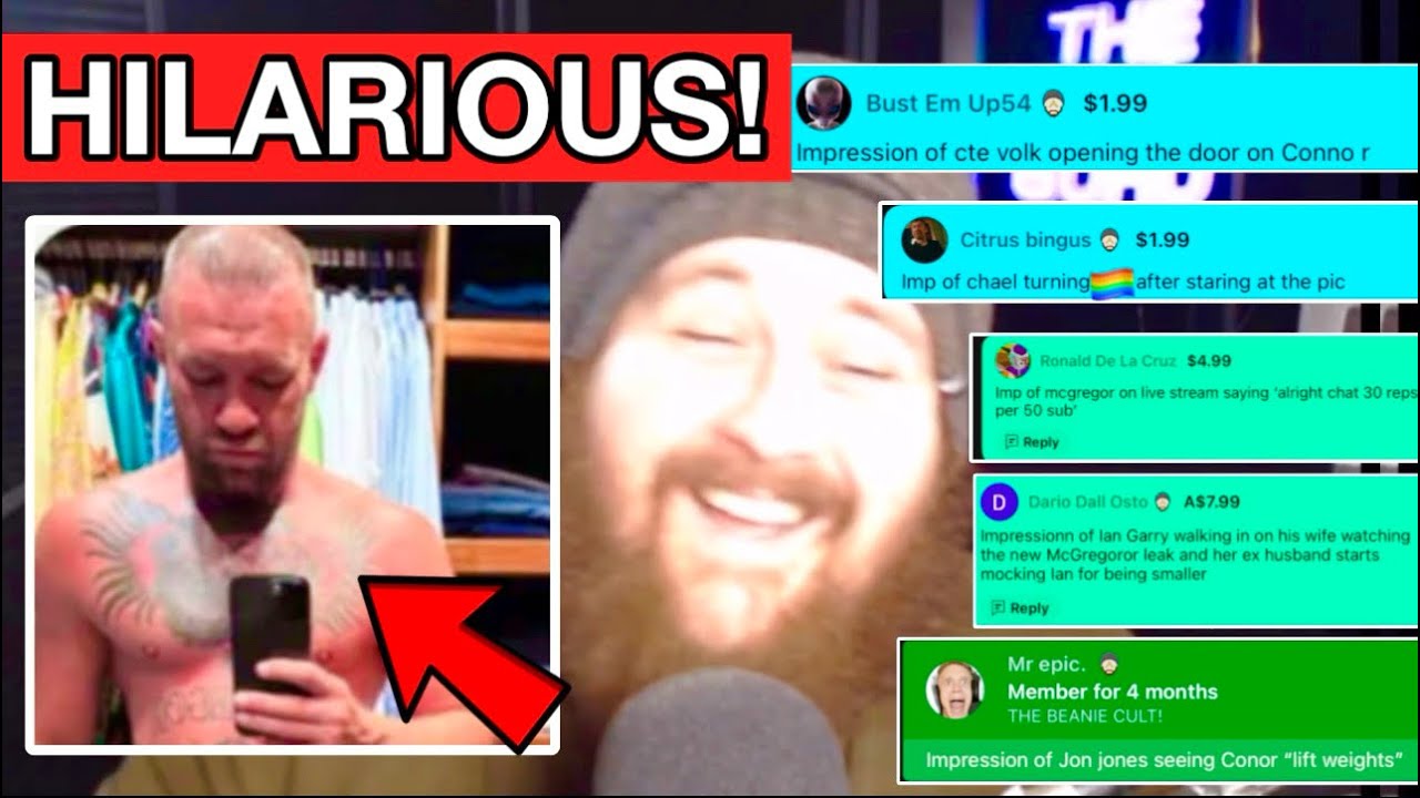 The MMA Guru’s Stream Gets OVERLOADED With Conor McGregor IMPRESSIONS After His LEAKED MEAT PICS!