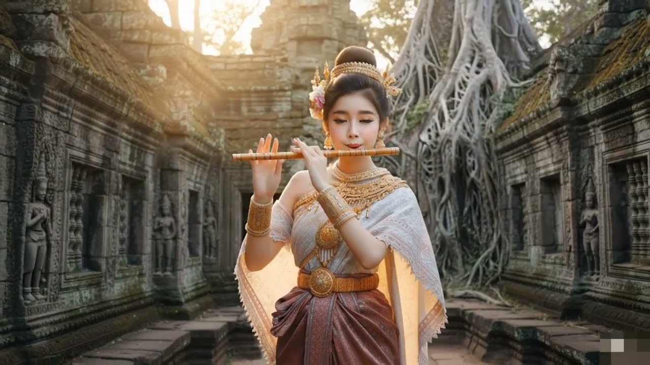 The beautiful sound of the flute soothes the mind in a peaceful way.