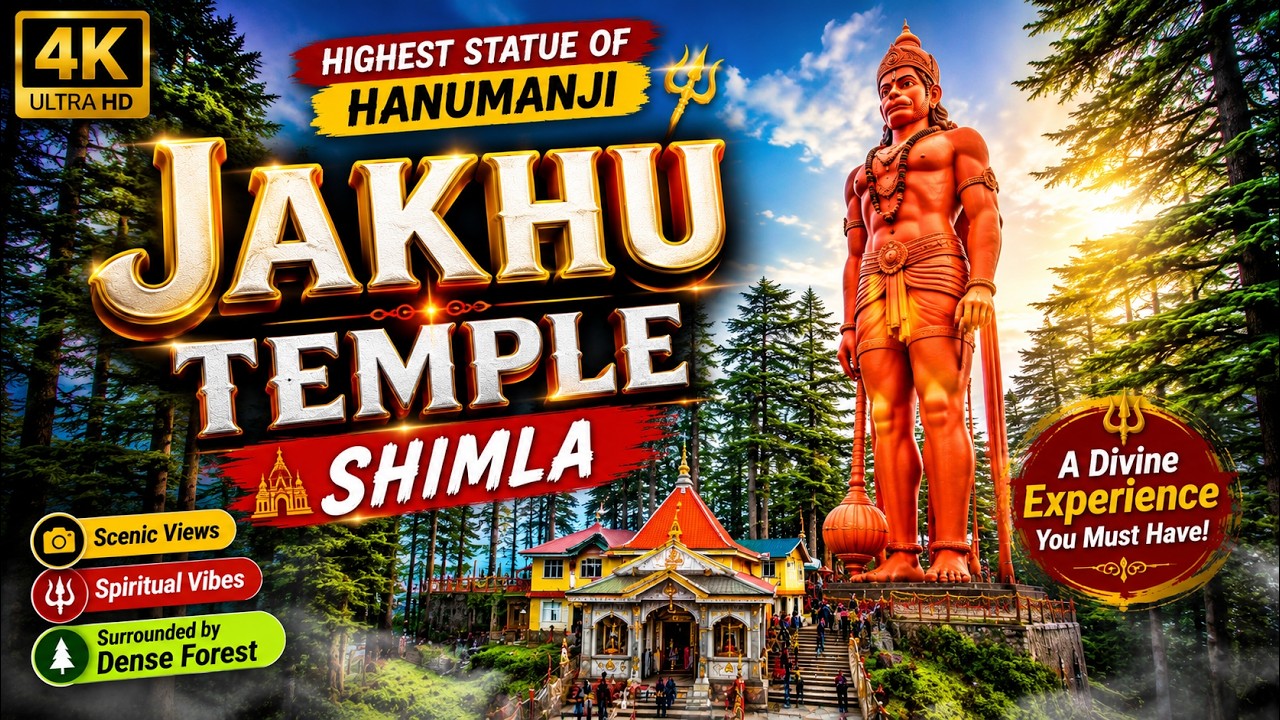 Shimla Hanuman Mandir | Jakhu Mandir | World Record Temple | Himachal Shimla Tourist Places | 4K