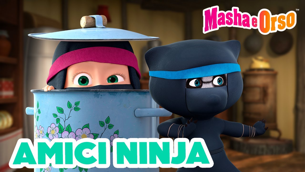 💥 Masha e Orso ⚔️🥷 Amici ninja 👧🐼 Cartoni animati per bambini 🐻