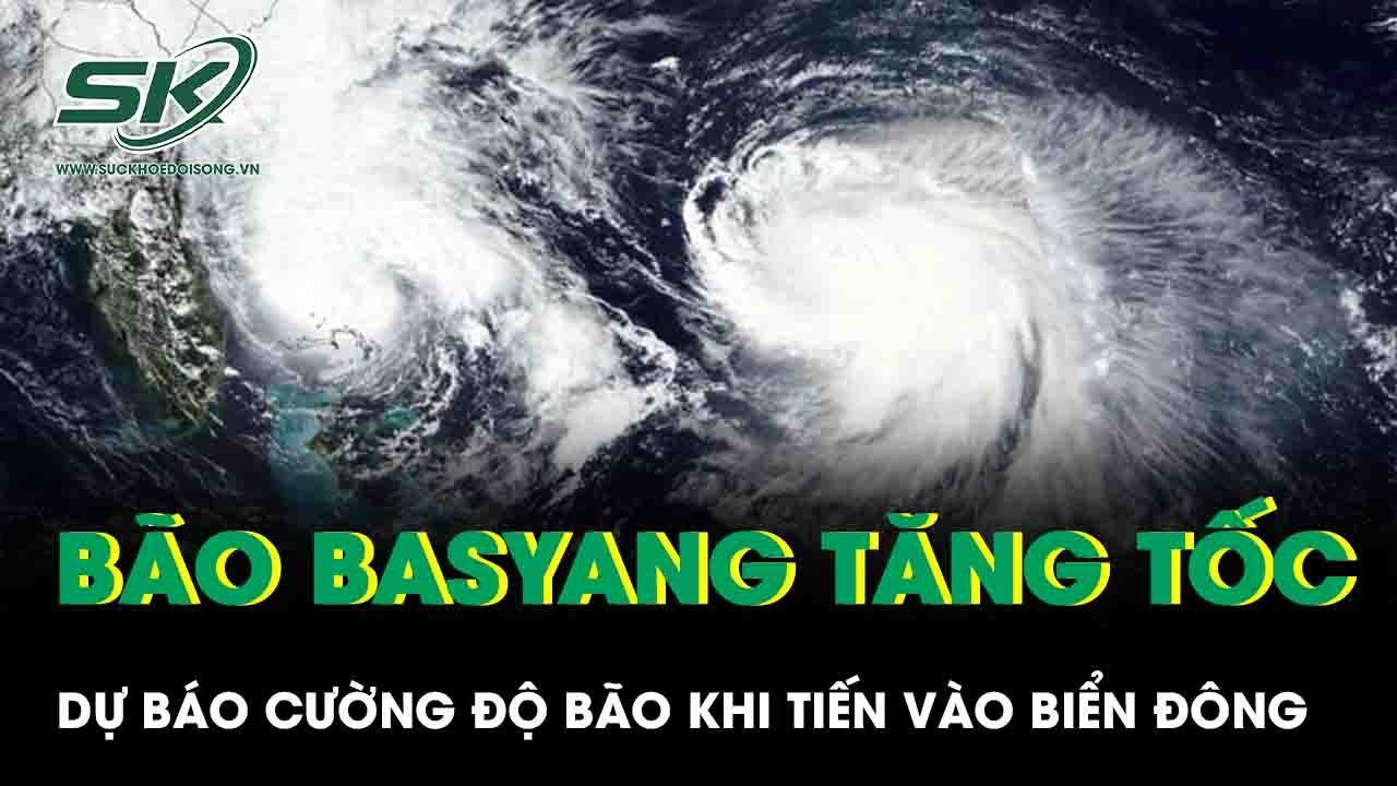 Bão Basyang tăng tốc “chóng mặt”, dự báo cường độ bão khi tiến vào Biển Đông