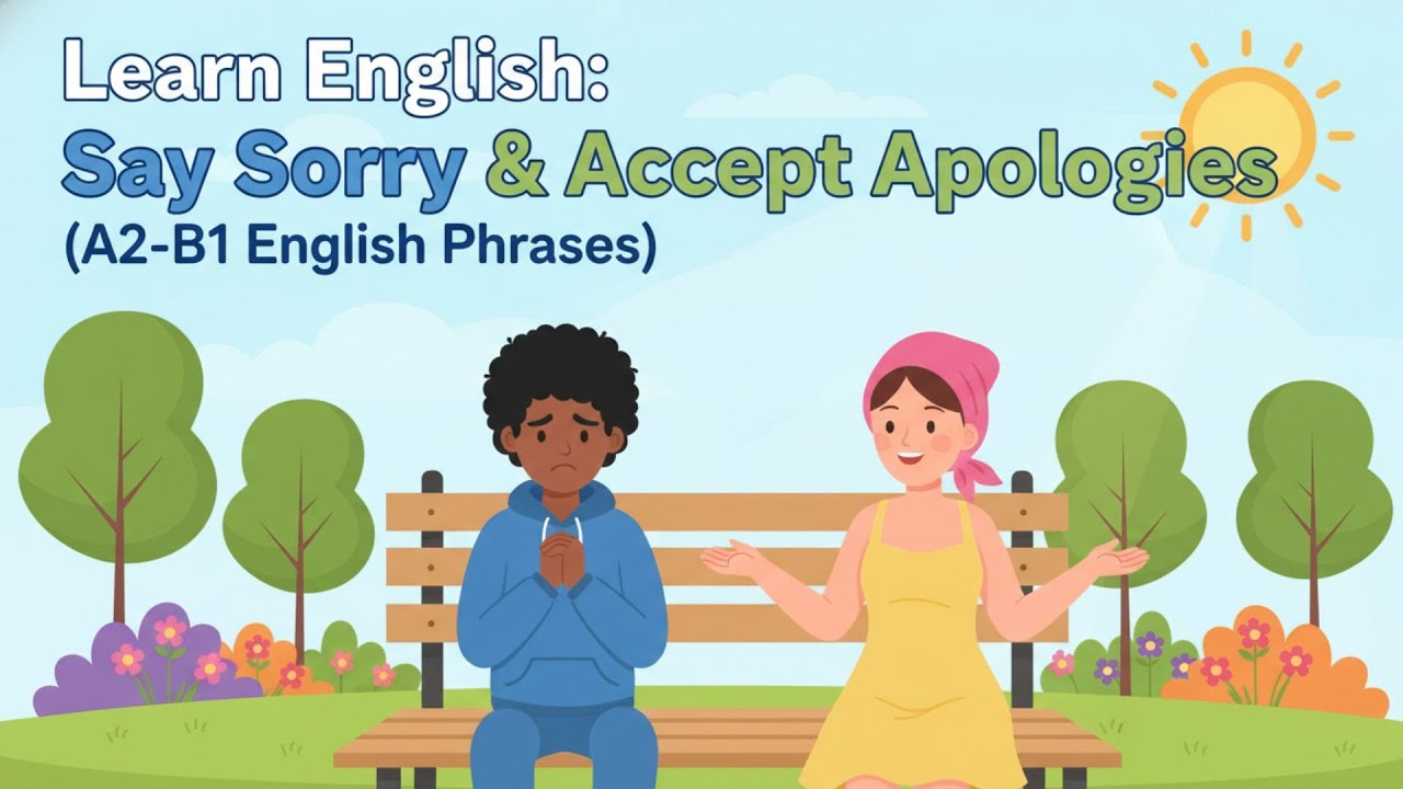 Master Apologies: How to Say Sorry & Accept Apologies in English (A2-B1 Podcast)