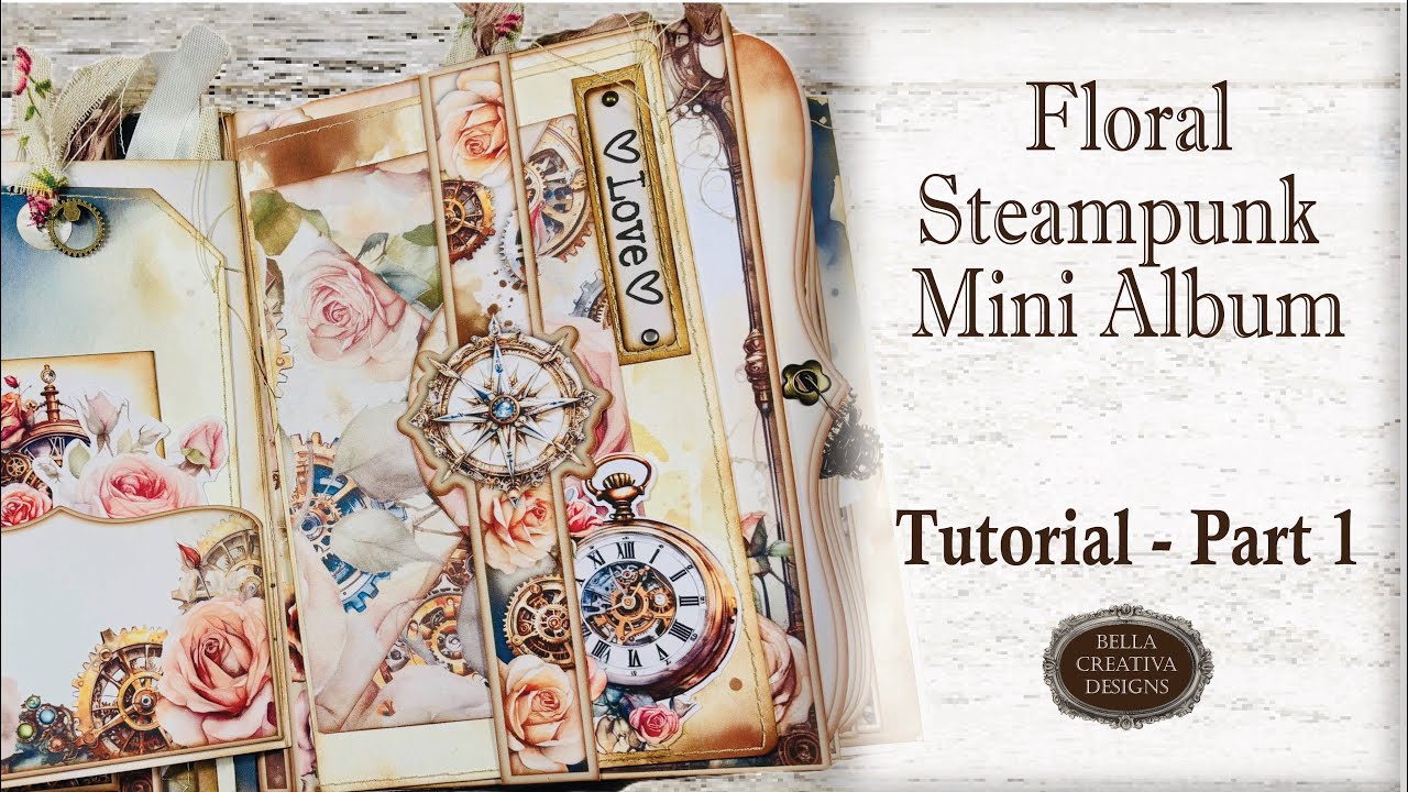 Floral Steampunk ~ Huge Printable Kit ~ Printable Templates or use your Cricut! Tutorial Part 1