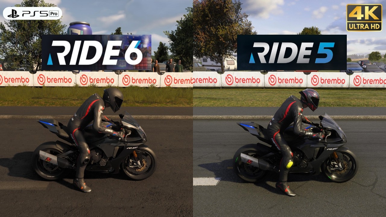 RIDE 6 VS RIDE 5 | Yamaha R1M Akrapovic Comparation [4K PS5 Pro]