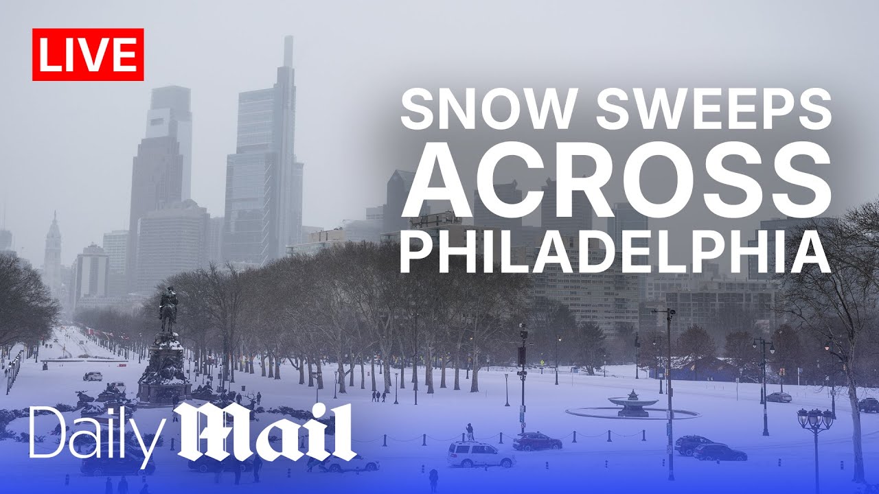 LIVE | Snow sweeps across Philadelphia