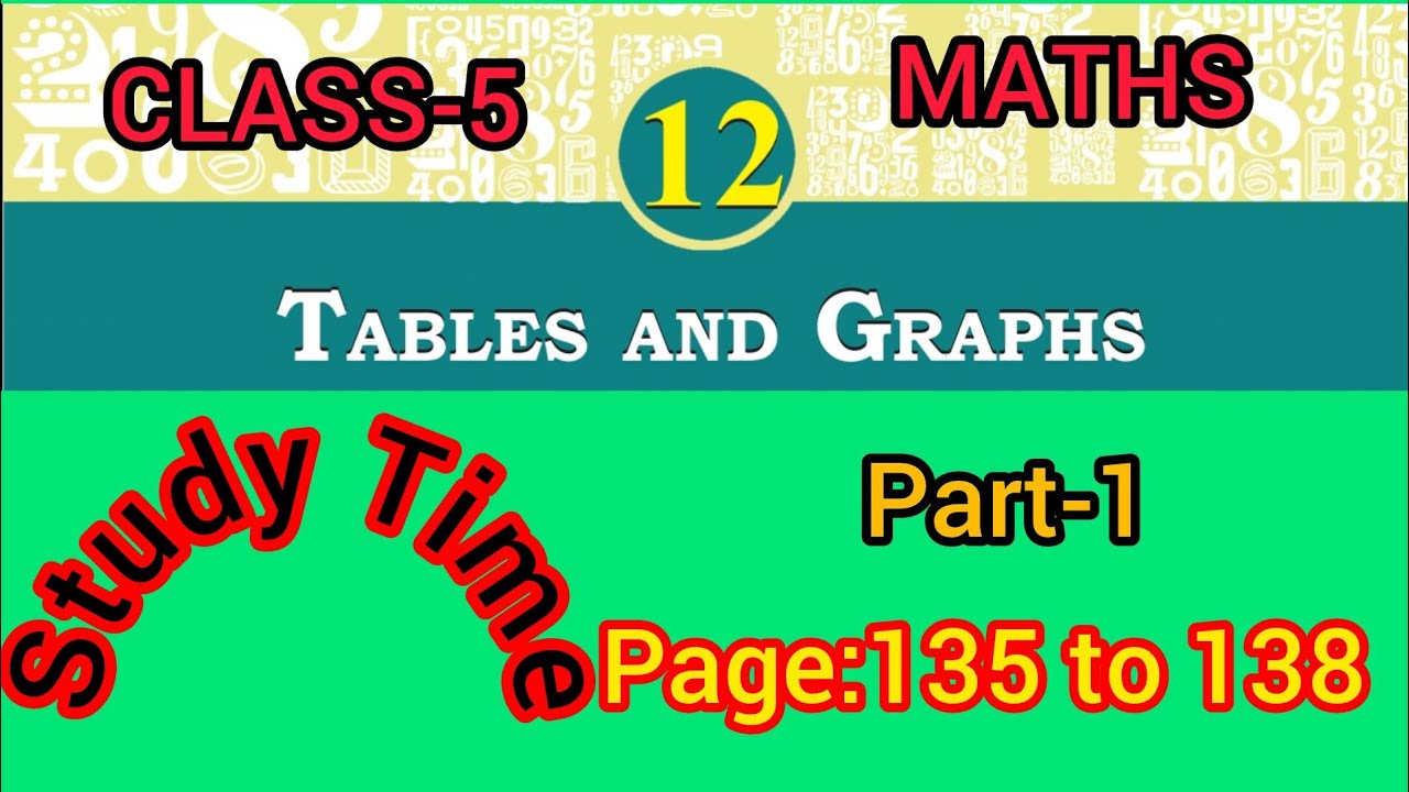TABLES AND GRAPHS/CLASS-5/MATHS/PART-1/PAAGE:135 TO 138/CHAPTER-12/#STUDY TIME💯