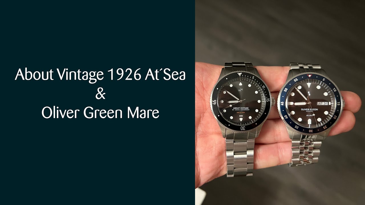 About Vintage 1926 At&acute;sea & Oliver Green Mare - DANISH QUALITY watches🇩🇰