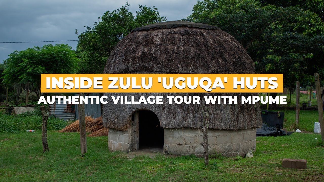 Inside Zulu 'uGuqa' Huts - Authentic Village Tour with Mpume
