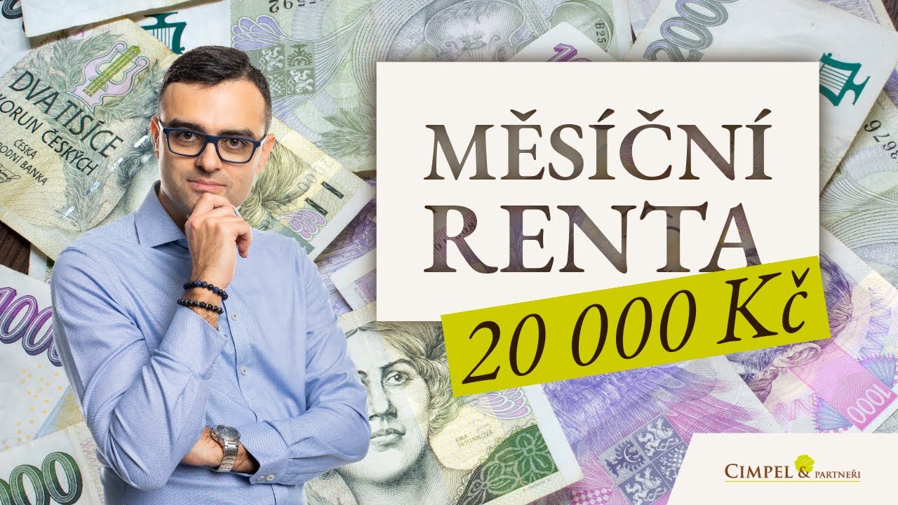 Kolik peněz potřebuji pro rentu 20 000 měsíčně?