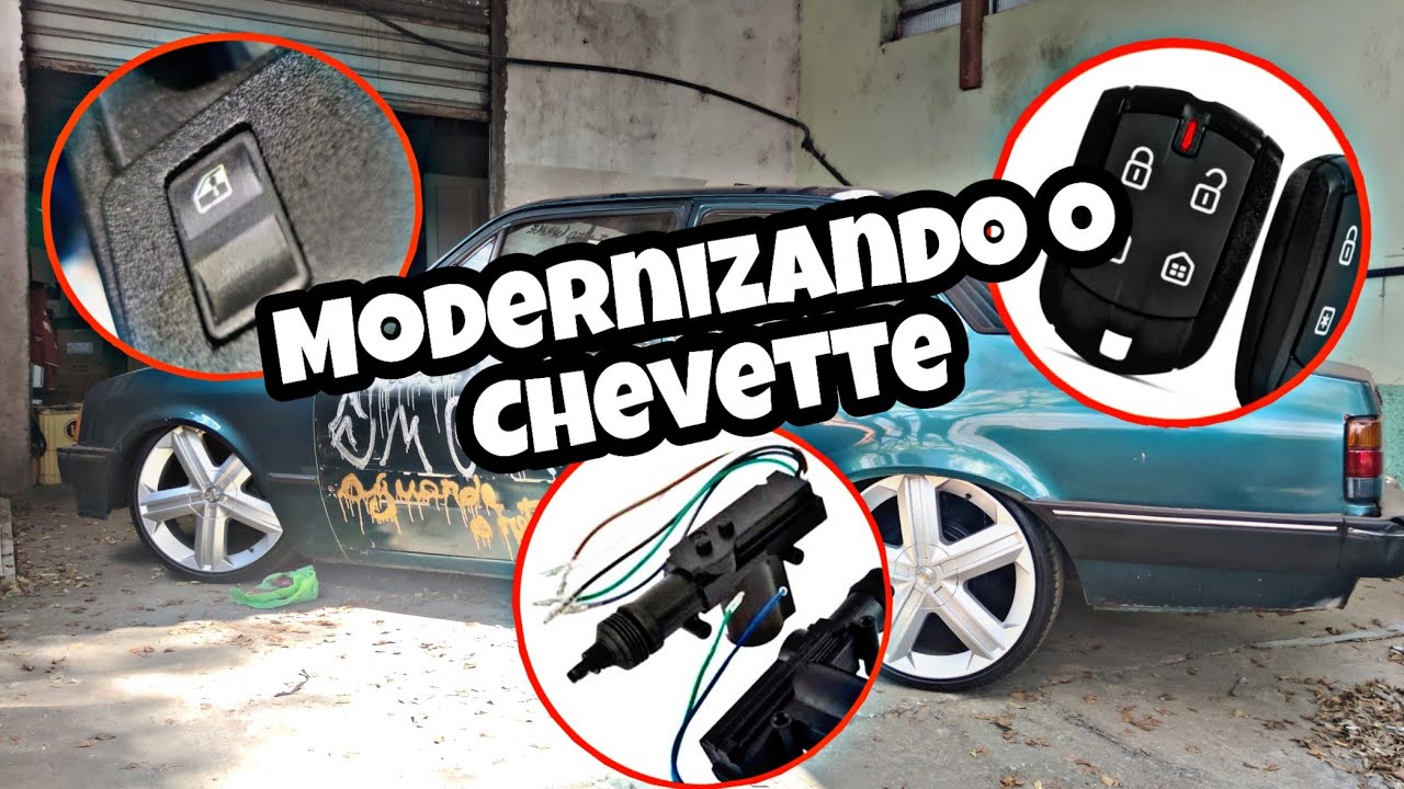 ALARME, VIDRO E TRAVA ELÉTRICA NO CHEVETTE