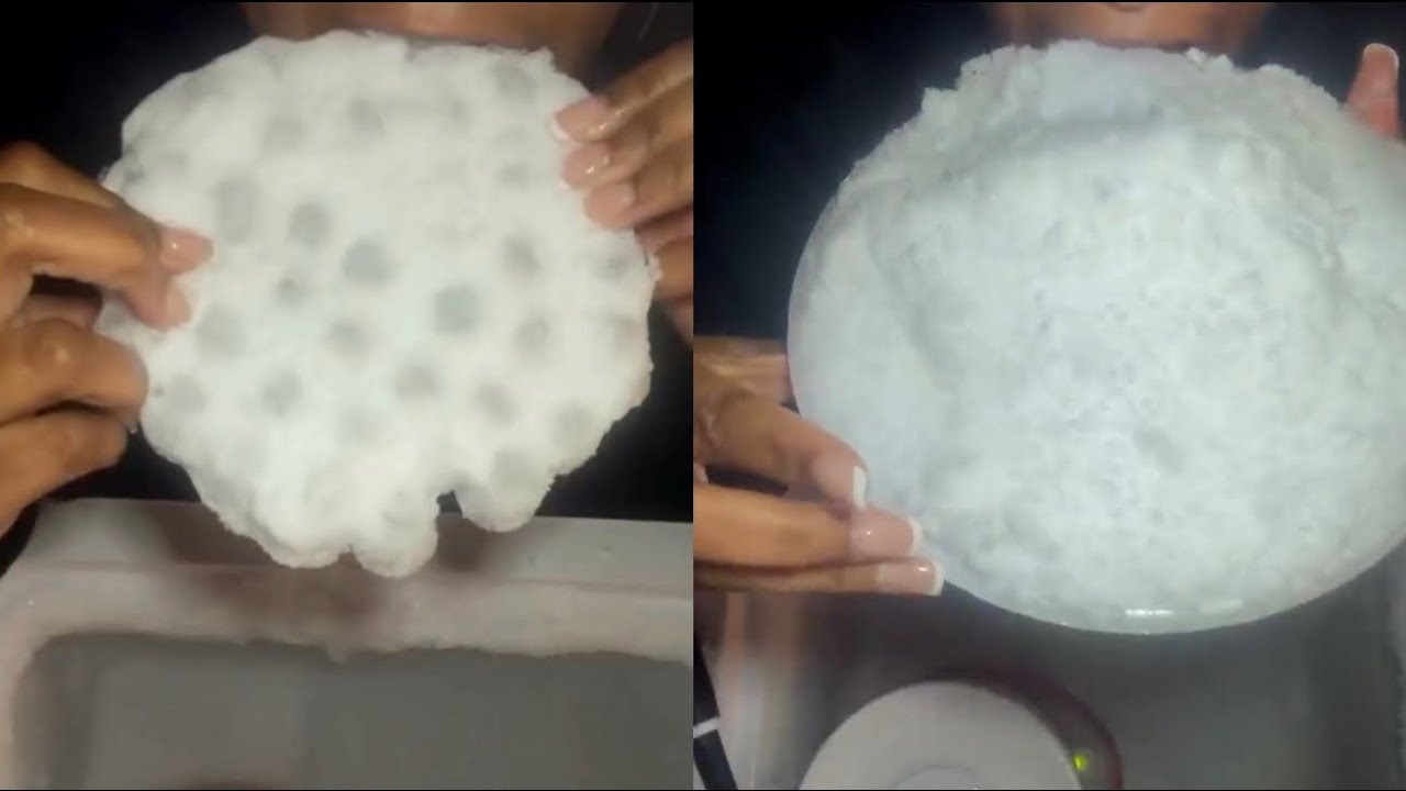 REFROZEN AND FRESH FREEZER FROST ONLY BITES #iceasmr