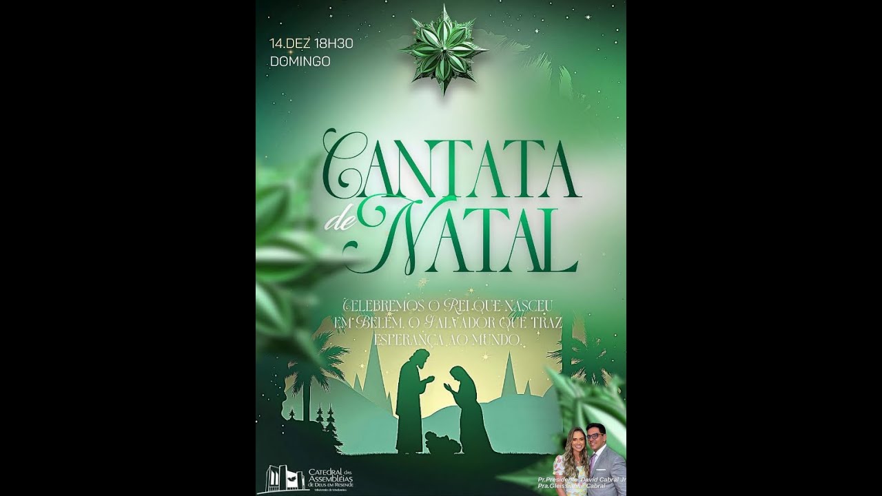 CULTO PUBLICO DE DOMINGO E CANTATA DE NATAL - 14/12/2025