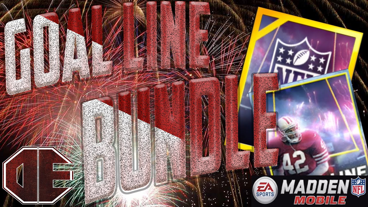 NEW Madden Mobile 16 Content Goal Line Bundle, Golden Ticket, Gold Medal Master! 3 Goal Line Packs!