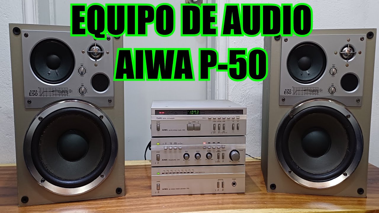 Equipo de audio AIWA P-50 (video de funcionamiento para su venta) #vintageaudio #vendido