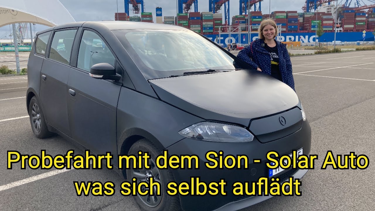 Probefahrt mit dem Sion Prototyp von Sono Motors I Solar Auto was sich selbst auflädt