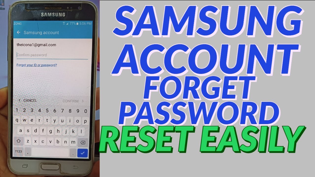 SAMSUNG ACCOUNT FORGET PASSWORD RESET EASY MOBILE SOLUTION | J3/J5/J7/S6/S7/S8/S9/S10 RESET DEVICE