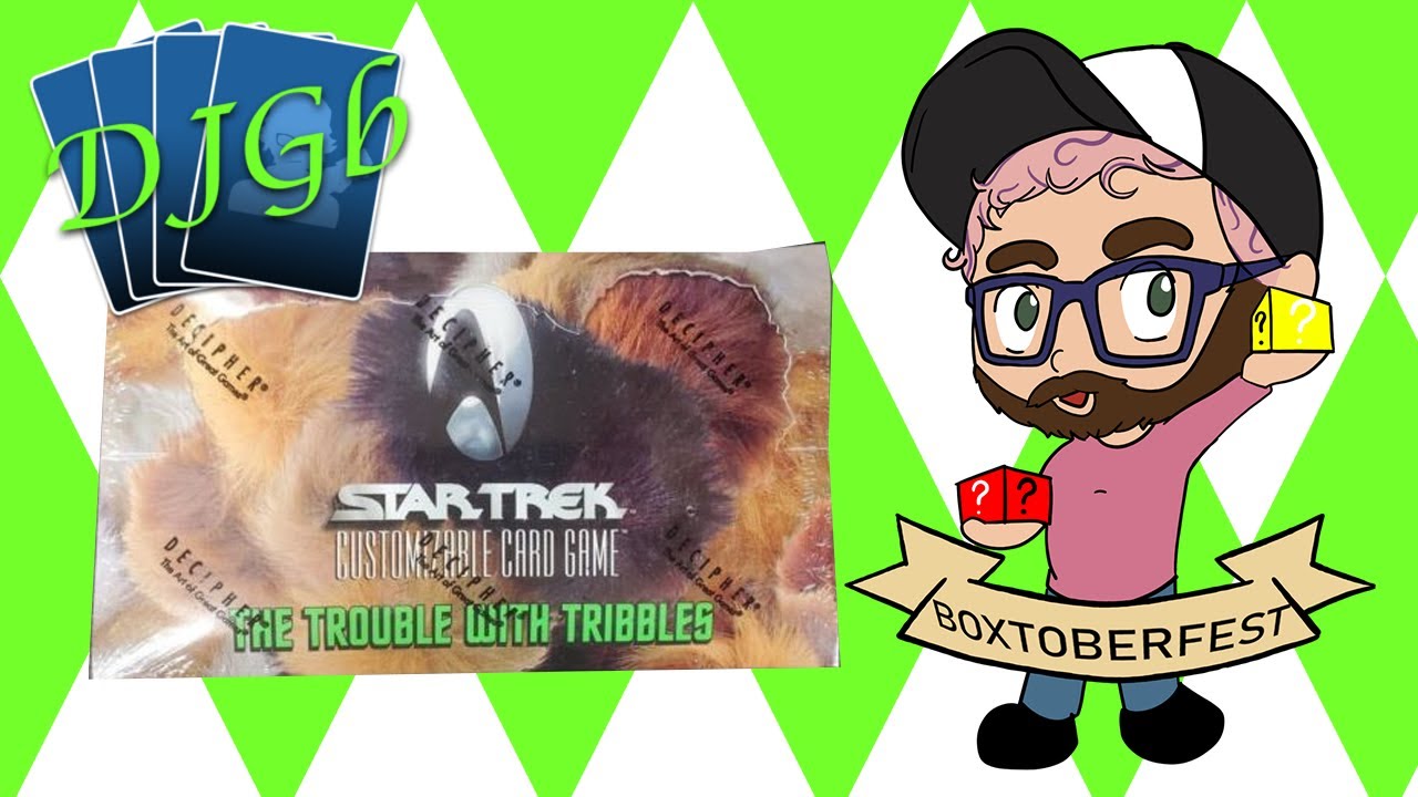 Star Trek TCG THE TROUBLE WITH TRIBBLES Booster Box Opening! - Boxtoberfest Day 24