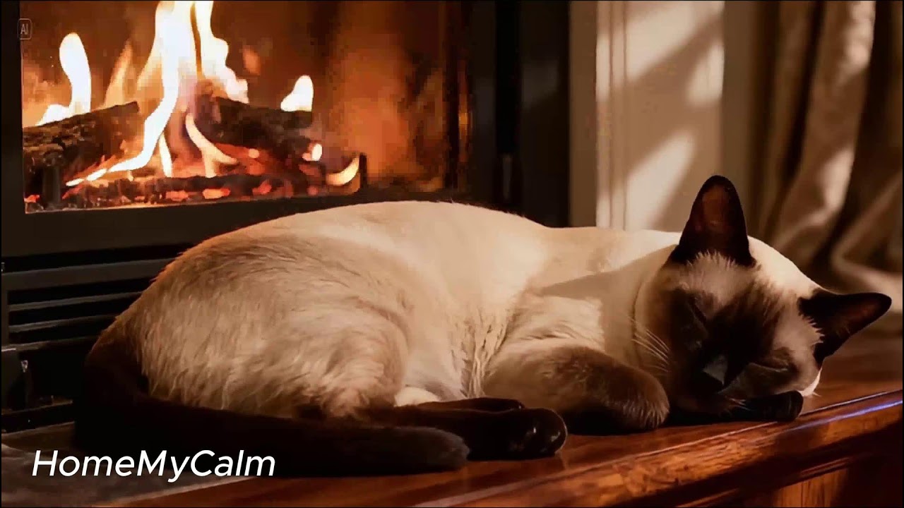 Атмосфера глубокого сна | Уютные домашние звуки и нежный камин (вживую)
