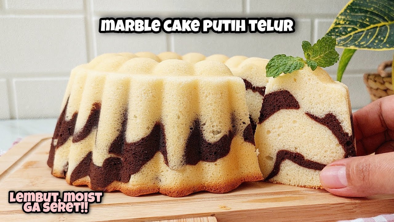 SAT SET SAT SET BIKIN MARBLE CAKE PUTIH TELUR DENGAN TEKSTUR LEMBUT MOIST DAN GA SERET!! COBAIN!!