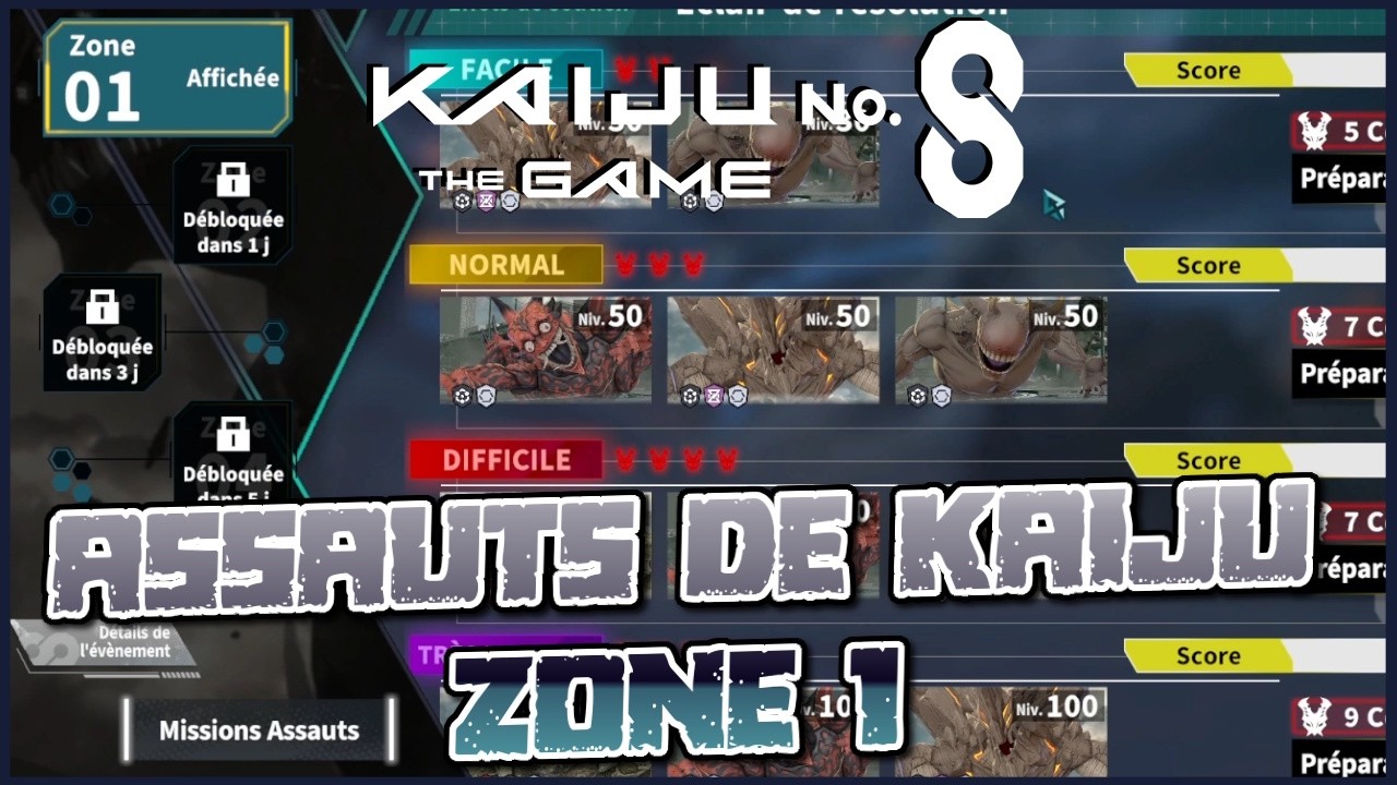 Première run sur l'assaut de kaiju! ! Kaiju N°08 the game