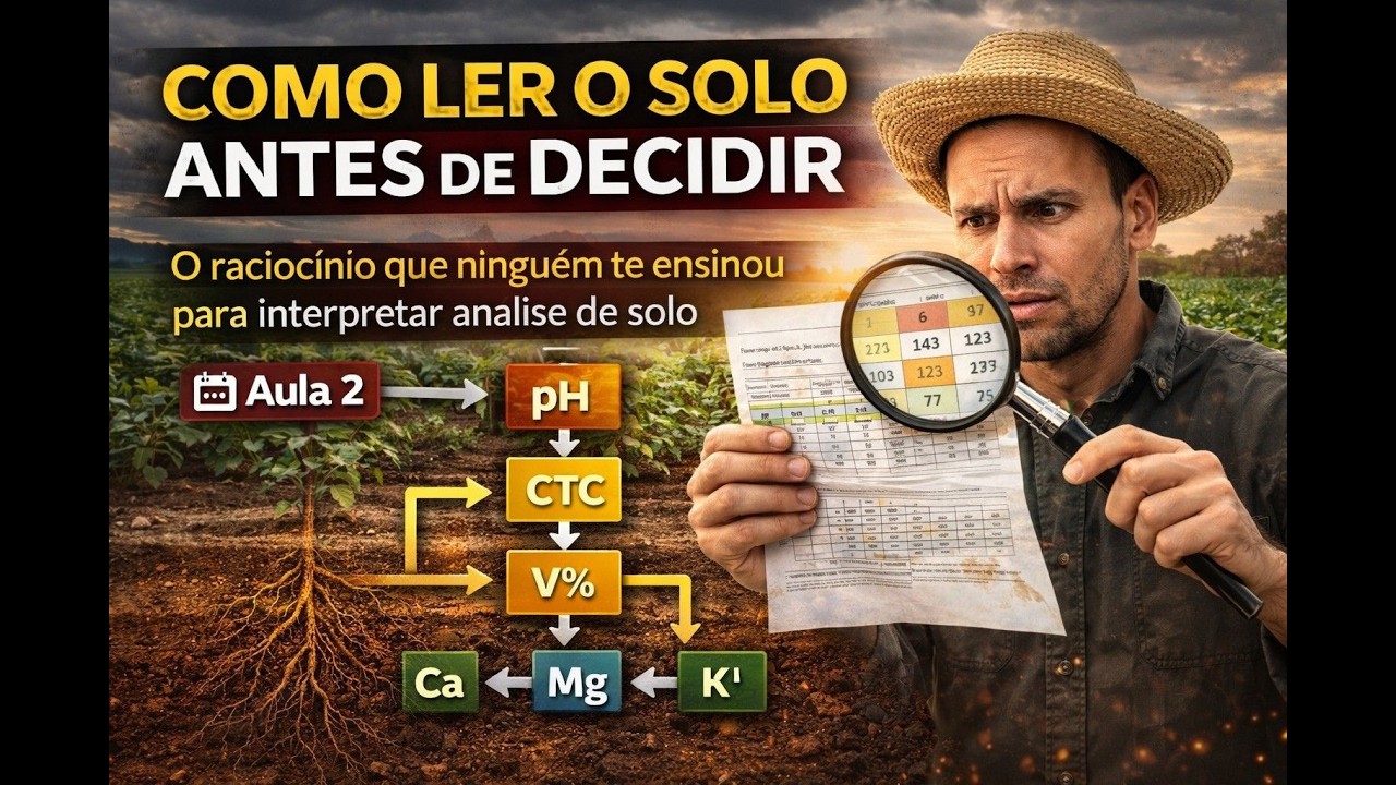 Aula 2: Como ler antes de decidir: O raciocínio estruturado para interpretar análise de solo.