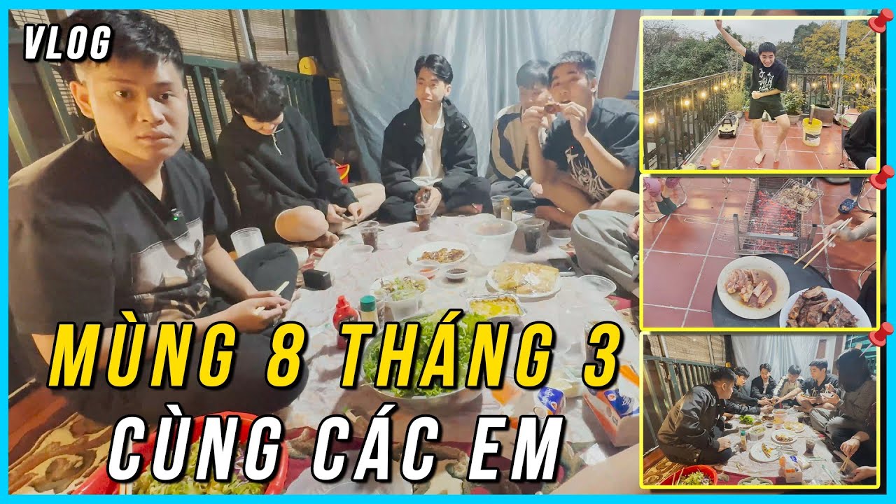( VLOG ) LOÀI QUỀNH NHẢY LÀNG LÁ ĐẠI NÁO BỮA TIỆC 8/3 NHÀ DUY CÒM | DUY CÒM