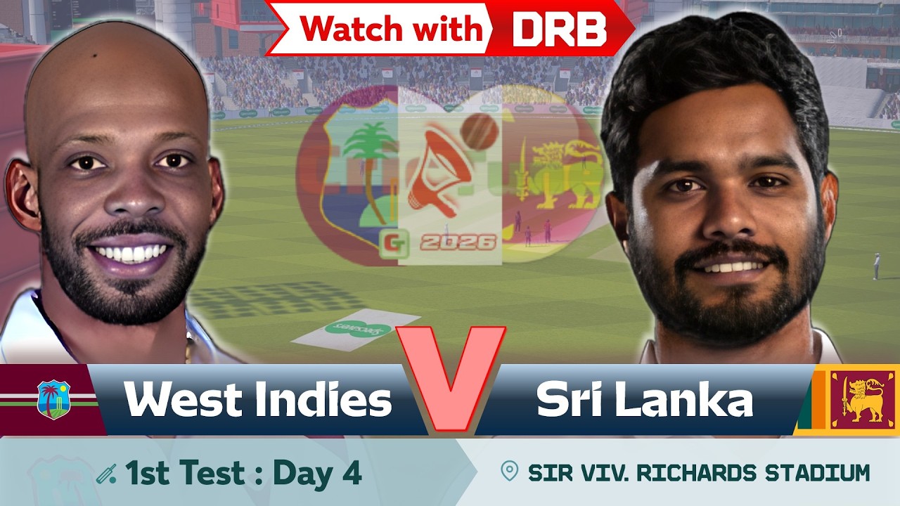 West Indies vs Sri Lanka | watch with DRB | 1st Test : Day 4