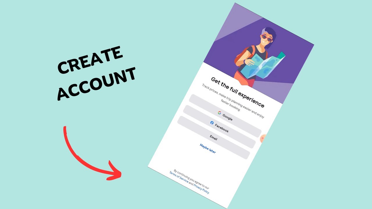 How to create Skyscanner Flights account