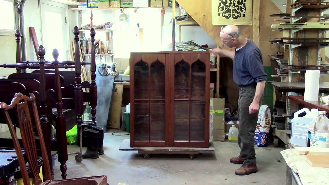 Replacing Glass for a Pine Cupboard - Thomas Johnson Antique Furniture Restoration
