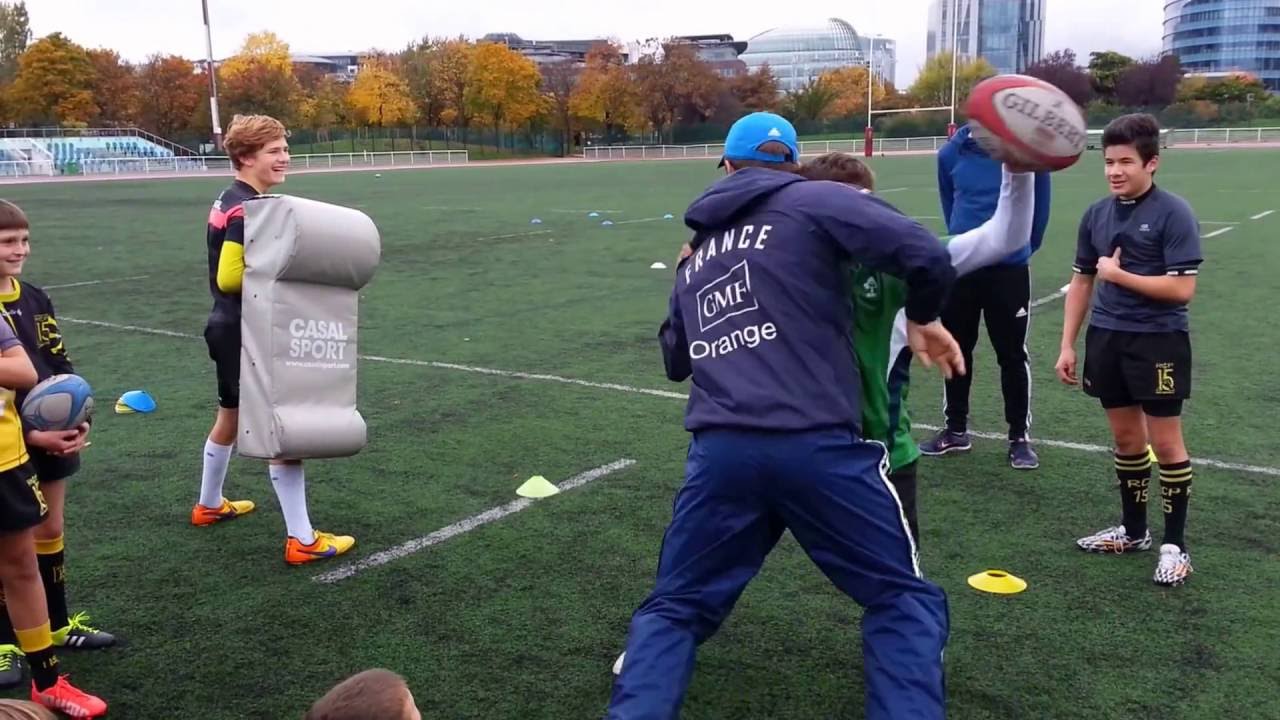 U14 Rugby exercice - Duel avant percussion